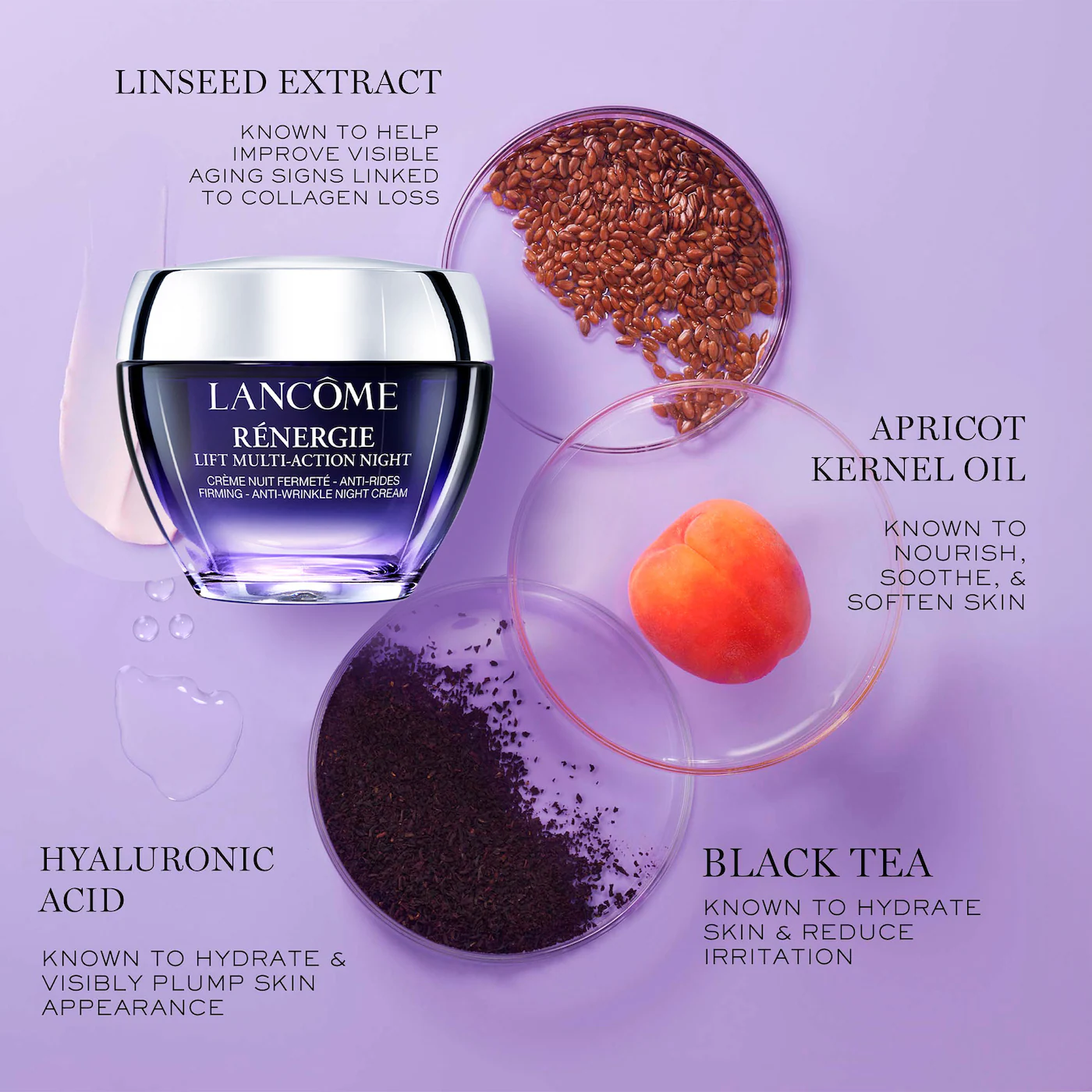 کرم شب لیفت کننده و ضدچروک رینرژی لانکوم lancome