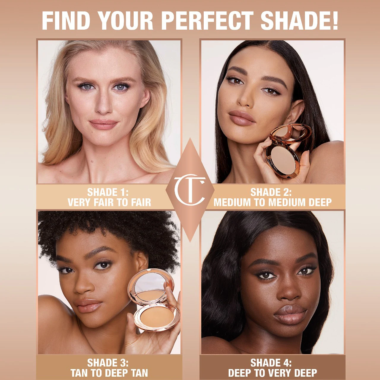 پودر فشرده Charlotte Tilbury Airbrush Flawless